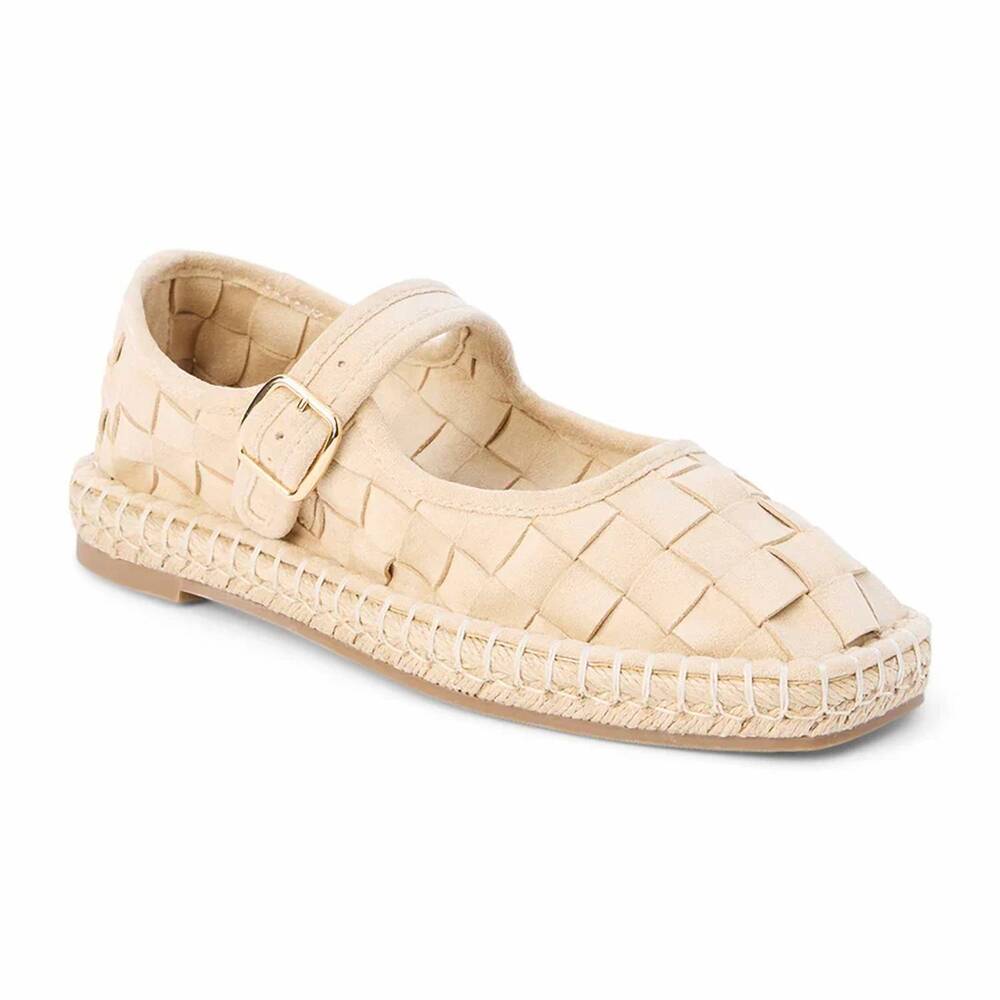 NEW MATISSE women's meg mary jane flats in beige